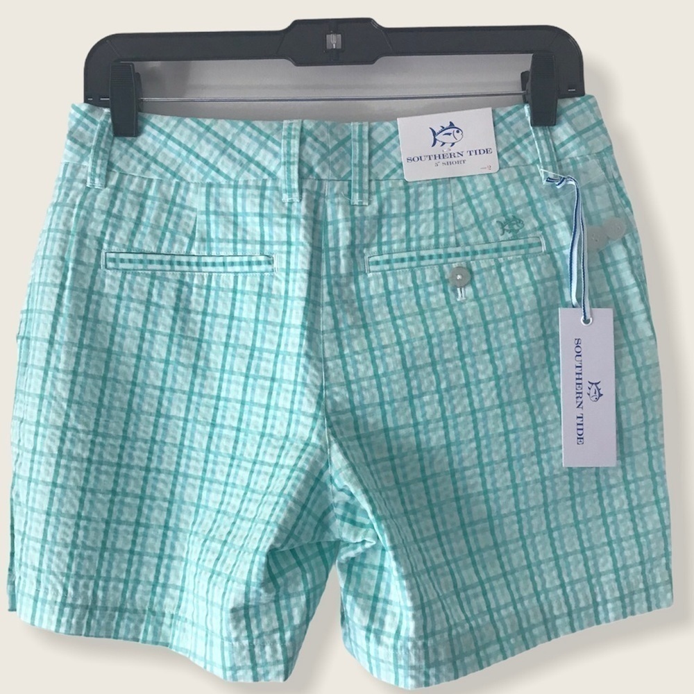NWT Southern Tide Gingham Seersucker Leah Shorts. - Picture 4 of 9